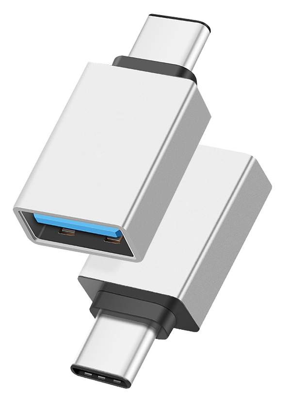 PTH-062 POWERTECH αντάπτορας USB-C σε USB 3.0 PTH-062, 5Gbps, ασημί - Image 1