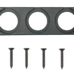 POWERTECH πάνελ πρίζας για σκάφη & οχήματα PTL-014, 3 θέσεις, 150x43mm