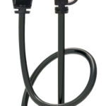 POWERTECH καλώδιο δικτύου PTR-0142 Cat 6a U/UTP, copper, slim, 1m, μαύρο