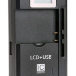 POWERTECH φορτιστής μπαταρίας κινητών QC64 με οθόνη, USB, μαύρος