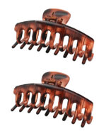 ROXXANI κλιπ μαλλιών RXN-0014, καφέ, 11cm, 2τμχ