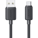 USAMS καλώδιο micro USB σε USB US-SJ690, 2A, 480Mbps, 1m, μαύρο