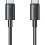 USAMS καλώδιο USB-C US-SJ711, 60W, 480Mbps, 1m, μαύρο