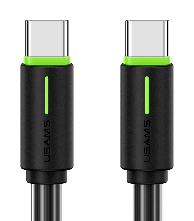 SJ734USB01 USAMS καλώδιο USB-C US-SJ734, 60W, 480Mbps, 1m, μαύρο - Image 1