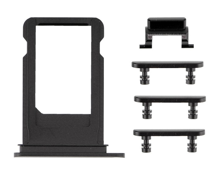 SPIP7-020 Πλαϊνά πλήκτρα για iPhone 7 Plus, Black - Image 1