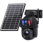 SECTEC smart ηλιακή κάμερα ST-5986M, 3MP dual lens, 20x zoom, 4G, SD, PTZ