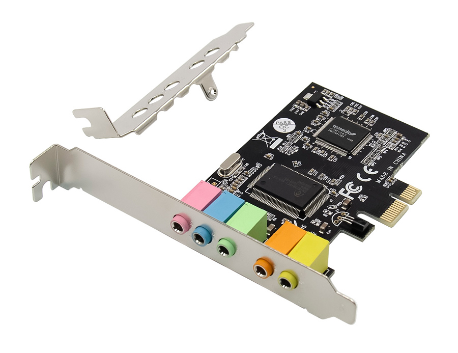 ST17 POWERTECH κάρτα επέκτασης PCIe σε 6x channel audio ST17, CM8738 - Image 1
