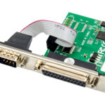 POWERTECH κάρτα επέκτασης PCIe σε serial + parallel ST329, AS99100