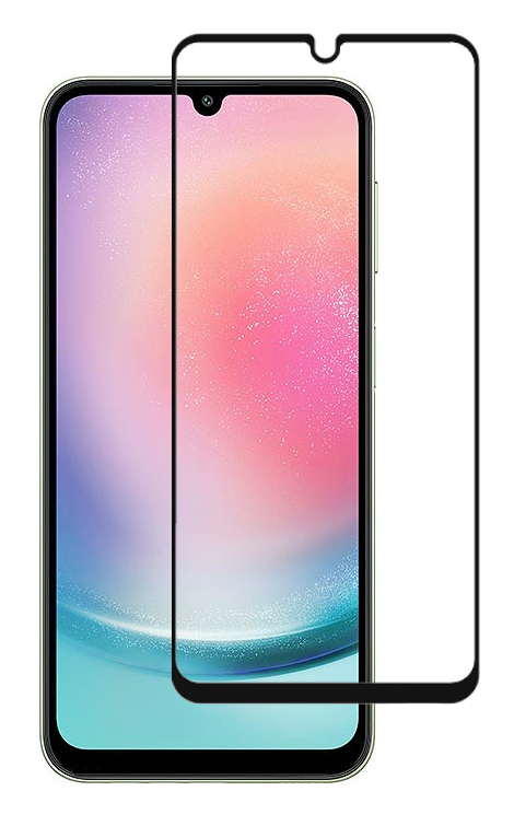 TGC-0636 POWERTECH tempered glass 3D TGC-0636, Samsung A24, full glue, μαύρο - Image 1