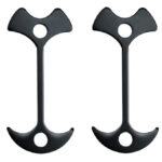 POWERTECH πασαλάκια σκηνής για ξύλινο δάπεδο TOOL-0071, μαύρο, 4τμχ