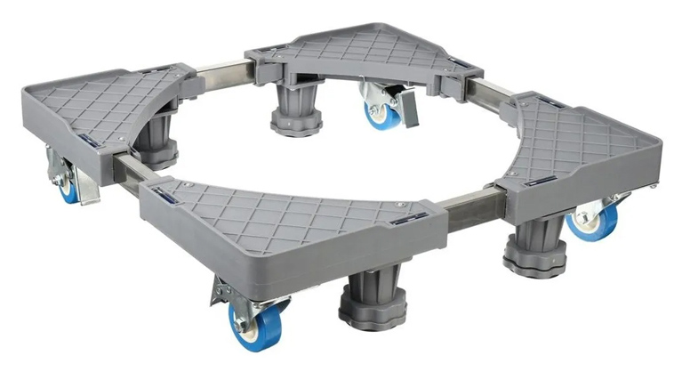 TOOL-0072 Βάση λευκών συσκευών TOOL-0072, με ρόδες, ρυθμιζόμενη, max 400kg, γκρι - Image 1
