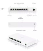 UBIQUITI router UISP-R, 8x Gigabit Ethernet Θύρες, 1000Mbps, PoE 30W - Image 2