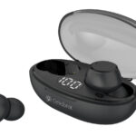 CELEBRAT earphones με θήκη φόρτισης TWS-W32, True Wireless, Φ8mm, μαύρα
