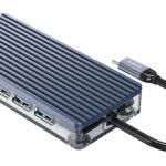 ORICO docking station WB-11P, 11 θυρών, USB-C σύνδεση, 100W PD, 4K, γκρι
