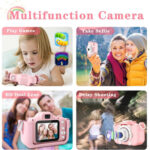 WOWKIDS παιδική φωτογραφική μηχανή C05 με 2" οθόνη, 8MP, ροζ - Image 2
