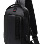 ARCTIC HUNTER τσάντα Crossbody XB00100, USB, 5L, μαύρη