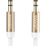 USAMS καλώδιο ήχου 3.5mm YP-01, AUX, 1m, λευκό
