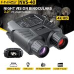FNIRSI ψηφιακά κιάλια NVS-40 με νυχτερινή όραση, 6x zoom, 4K/36MP, μαύρα - Image 2
