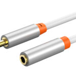 CABLETIME καλώδιο προέκτασης ήχου 3.5mm CT-AV311-P12G, gold plated, 3m, λευκό
