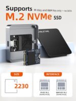CABLETIME θήκη για M.2 NVME SSD CT-SSD04-AG, μαγνητική, 10Gbps, γκρι - Image 2