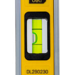 DELI αλφάδι DL290230 με 3 μάτια, πλαστικό, μαγνητικό, 23cm