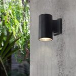 POWERTECH φωτιστικό τοίχου HLL-0189 για GU10 λάμπα, μεταλλικό, IP65, μαύρο - Image 2