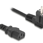 DELOCK καλώδιο τροφοδοσίας 81298, 3x 1.00mm², 1m, μαύρο