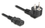 DELOCK καλώδιο τροφοδοσίας 81299, 3x 0.75mm², 1m, μαύρο