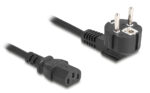 DELOCK καλώδιο τροφοδοσίας 81326, 3x 0.75mm², 2m, μαύρο