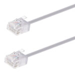 POWERTECH καλώδιο δικτύου CAB-N442, Cat 6A U/UTP, ultra slim, copper, 500MHz, 3m, γκρι