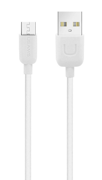 MICUSBXD02 USAMS καλώδιο Micro USB σε USB US-SJ098, 10.5W, 1m, λευκό - Image 1