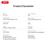 XO L109 (UK) Dual USB-A 2.4A Charger with Type-C cable - Image 4