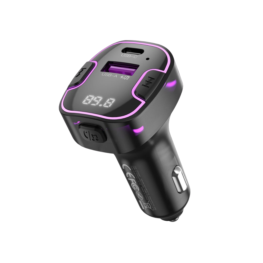 02iii-photoroom-photoroom XO BCC12 Smart Bluetooth MP3+5V3.1A Car Charged Atmosphere Light - Image 1