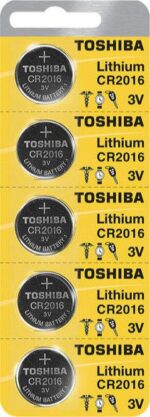 ΜΠΑΤΑΡΙΕΣ TOSHIBA ΑΛΚΑΛΙΚΕΣ CR 2016 (1 ΤΕΜ)