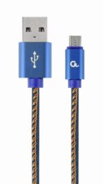 ΚΑΛΩΔΙΟ ΕΠΕΝΔΥΣΗ JEANS USB MICRO-USB 1M