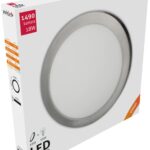 Avide LED Πλαφονιέρα Στρογγυλό Αλουμίνιο Σατέν Νίκελ 18W Λευκό 4000K