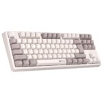 Meetion MT-MK14 Μηχανικό Πληκτρολόγιο Gaming Ενσύρματο & Ασύρματο με Bluetooth και 2.4G RGB Λευκό US
