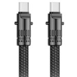XO NB-Q288B Καλώδιο Κράμα Ψευδαργύρου Type-c σε Type-c 60W