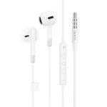 HOCO M109 ΑΚΟΥΣΤΙΚΑ HANDSFREE 3,5mm SUNNY ME ΧΕΙΡΙΣΤΗΡΙΟ ΣΤΟ ΚΑΛΩΔΙΟ, ΛΕΥΚΟ