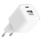 ATC-CH10 Φορτιστής PD με 2 Θύρες USB-Α & Type-C 12W