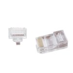 ΑΚΡΟΔΕΚΤΗΣ CABLEXPERT 8P8C RJ45 LAN, UTP CAT5e, PASS THROUG ΣΑΚΟΥΛΑΚΙ 100 ΤΕΜΑΧΙΩΝ