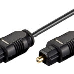 GOOBAY καλώδιο ήχου Toslink 50216, gold plated, 2.2mm, 1m, μαύρο