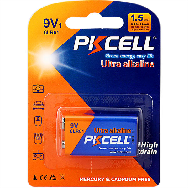 6lr61b1h Pkcell Ultra Αλκαλική 6LR61 9V (1τμχ) - Image 1