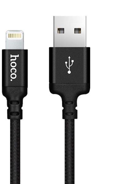 8182 HOCO X14 ΚΑΛΩΔΙΟ LIGHTNING ΦΟΡΤΙΣΗΣ & DATA 1m, BLACK - Image 1