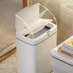 HOME USE κάδος απορριμμάτων HUH-0252 με φωτοκύτταρο, 11.5lt, λευκός - Image 2