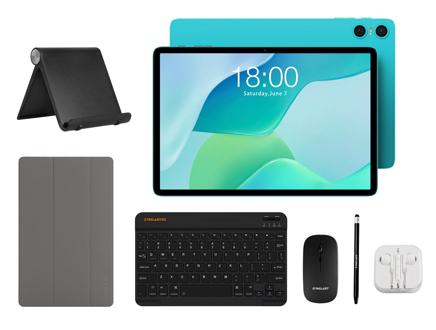 P33-VIP-BL TECLAST tablet P33 με πληκτρολόγιο/ποντίκι/στυλό αφής/θήκη/βάση, 10.1", 3/64GB, Android 15, 6000mAh, μπλε - Image 1