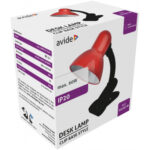 Avide Basic Φωτιστικό Γραφείου Κλιπ Κόκκινο Max 60W - Image 2