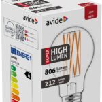 Avide LED Filament Κοινή  3.8W E27 Θερμό 3000K Super Υψηλής Φωτεινότητας