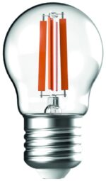 Avide LED Filament Σφαιρική 4.9W E27 Θερμό 2700K Super Υψηλής Φωτεινότητας - Image 2