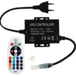 Avide LED Ταινία 220V RGB RF Τηλεχειριστήριο και Ελεγκτής για Μαξ 100m LED-Ταινία